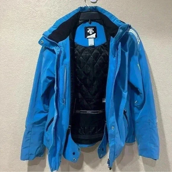 Descente Ski Snow Snowboarding Jacket Coat Blue Wm Size 10 D9-9616 Titan Thermo